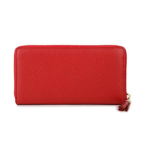 Gucci Long Wallet Round Zipper Red - Picture 2 of 9